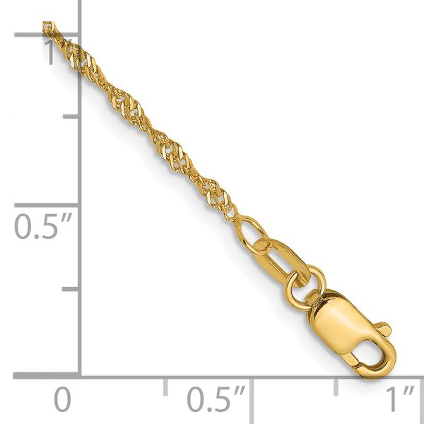 Leslie's 14K 1.3mm Singapore Chain - Image 2