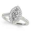 Platinum Halo Engagement Ring