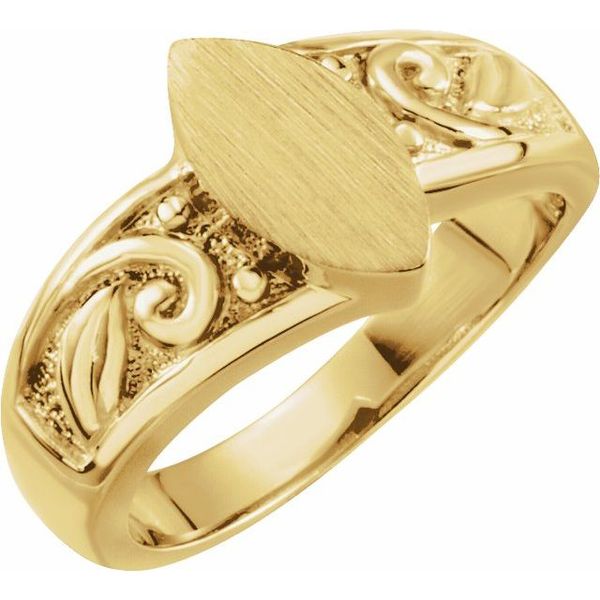 Marquise Signet Ring - Image 3