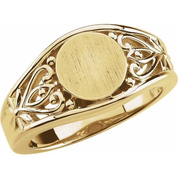 Round Signet Ring