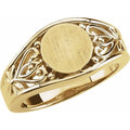 Round Signet Ring