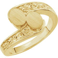 Oval Bypass Signet Ring
