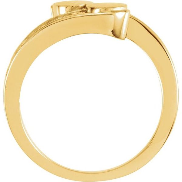Oval Bypass Signet Ring - Image 4