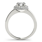 Platinum Round Halo Engagement Ring - Image 2