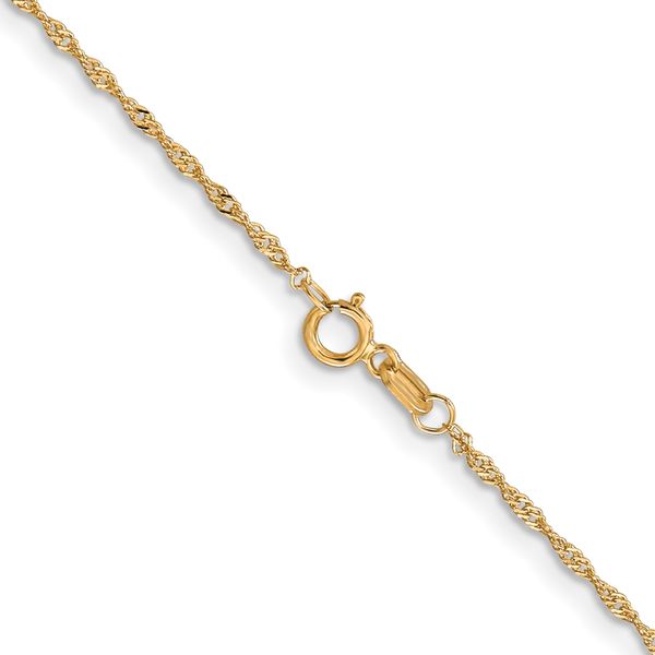 Leslie's 10K 1 mm Singapore Chain - Image 3