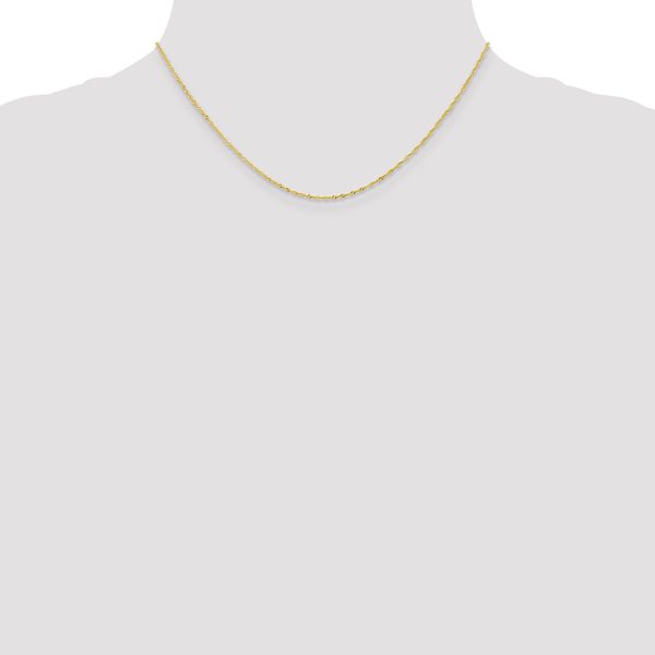Leslie's 10K 1 mm Singapore Chain - Image 4