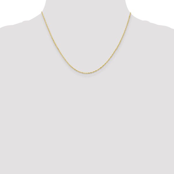 Leslie's 10K 1 mm Singapore Chain - Image 4