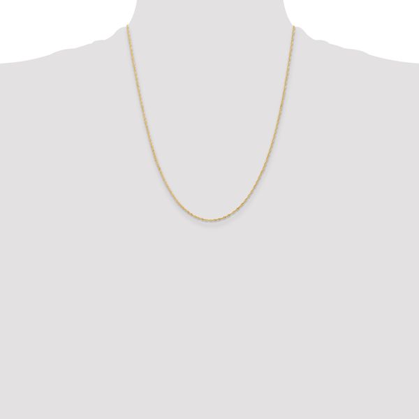 Leslie's 10k 1 mm Singapore Chain - Image 4