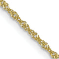 Leslie's 10k 1 mm Singapore Chain