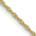 Leslie's 10k 1 mm Singapore Chain