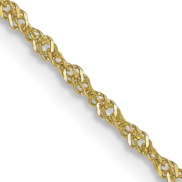 Leslie's 10k 1 mm Singapore Chain