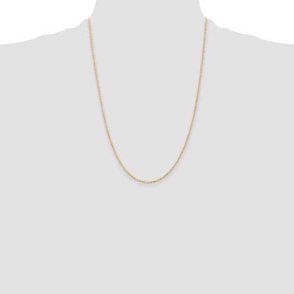 Leslie's 10k 1 mm Singapore Chain - Image 4