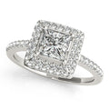 Platinum Halo Engagement Ring