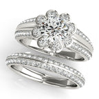 Platinum Round Halo Engagement Ring - Image 3
