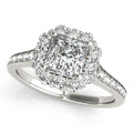 Platinum Halo Engagement Ring