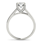 Platinum Single Row Prong Engagement Ring - Image 2