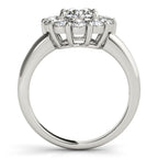 Platinum Round Halo Engagement Ring - Image 2