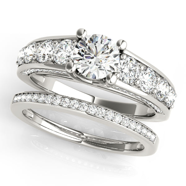 Platinum Trellis Engagement Ring - Image 3