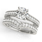 Platinum Trellis Engagement Ring - Image 3