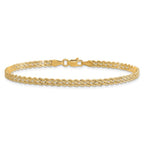 Leslie's 14K 3.0mm Wide Diamond-Cut Double Rope Chain - Image 3