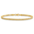 Leslie's 14K 3.0mm Wide Diamond-Cut Double Rope Chain - Image 3