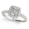Platinum Halo Engagement Ring