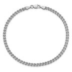 Leslie's 14K White Gold 3.0mm Wide Diamond-Cut Double Rope Chain - Image 4
