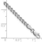 Leslie's 14K White Gold 3.0mm Wide Diamond-Cut Double Rope Chain - Image 5