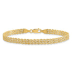 Leslie's 14K 4.5mm Wide Diamond-Cut Triple Rope Chain - Image 2