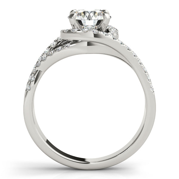 Platinum Halo 2-Row Diamond Band - Image 2