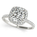 Platinum Halo Engagement Ring