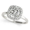 Platinum Halo Engagement Ring