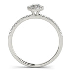 Platinum Halo Engagement Ring - Image 2