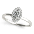 Platinum Halo Engagement Ring