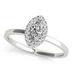 Platinum Halo Engagement Ring