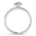 Platinum Halo Engagement Ring - Image 2
