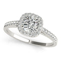 Platinum Halo Engagement Ring