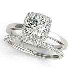 Platinum Round Halo Engagement Ring - Image 3