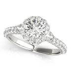 Platinum Pavé Engagement Ring MULT ROW
