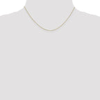 Leslie's 10K .5mm Baby Box Chain W/ Spring Ring Clasp - Image 4