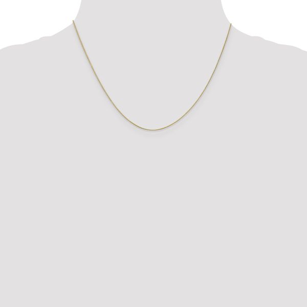 Leslie's 10K .5mm Baby Box Chain W/Spring Ring Clasp - Image 4