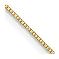 Leslie's 10K .5mm Baby Box Chain W/Spring Ring Clasp
