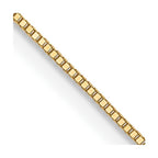 Leslie's 10K .5mm Baby Box Chain W/Spring Ring Clasp