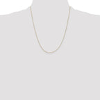 Leslie's 10k .5mm Baby Box Chain W/Spring Ring Clasp - Image 4