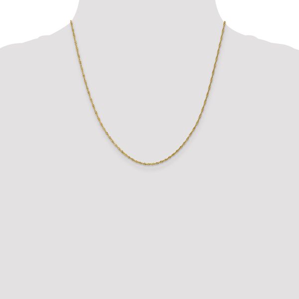 Leslie's 10K 1.3 mm Singapore Chain - Image 4