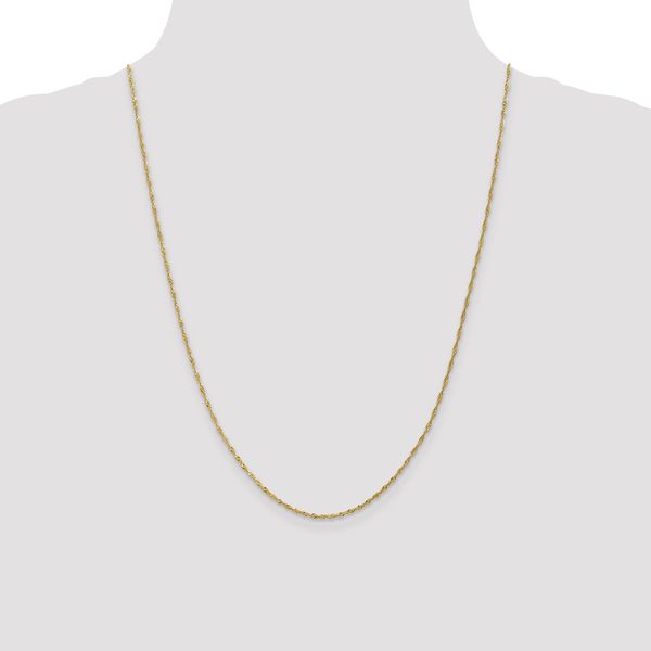 Leslie's 10K 1.3 mm Singapore Chain - Image 4