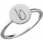 Be Posh® Engravable Signet Ring - Image 3