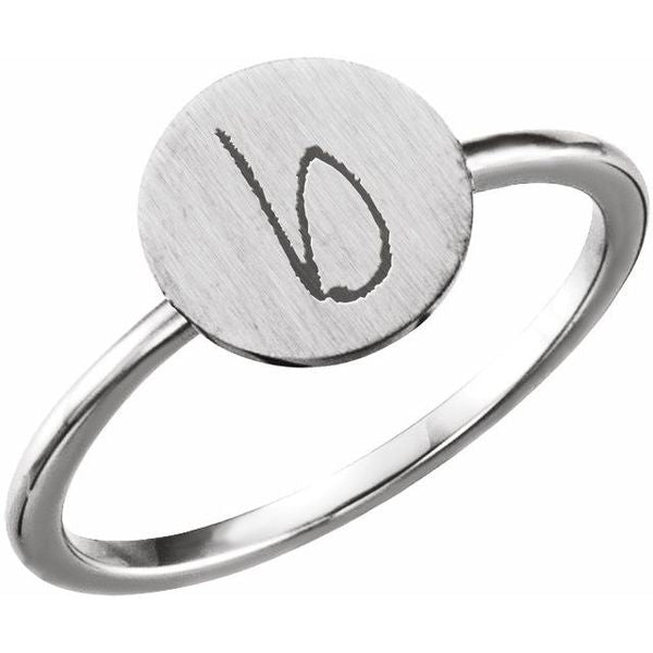 Be Posh® Engravable Signet Ring - Image 3