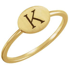 Be Posh® Engravable Signet Ring - Image 3