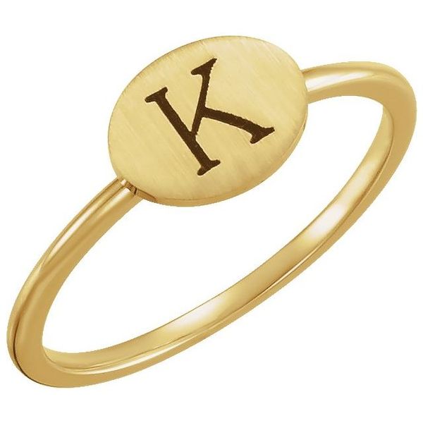 Be Posh® Engravable Signet Ring - Image 3